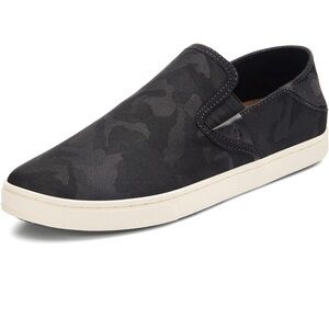 OLUKAI Women's Pehuea Pa'i Slip-On Sneakers - lava rock color 8